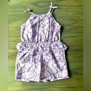 NWT - JANIE AND JACK-PURPLE ROMPER-SIZE 5